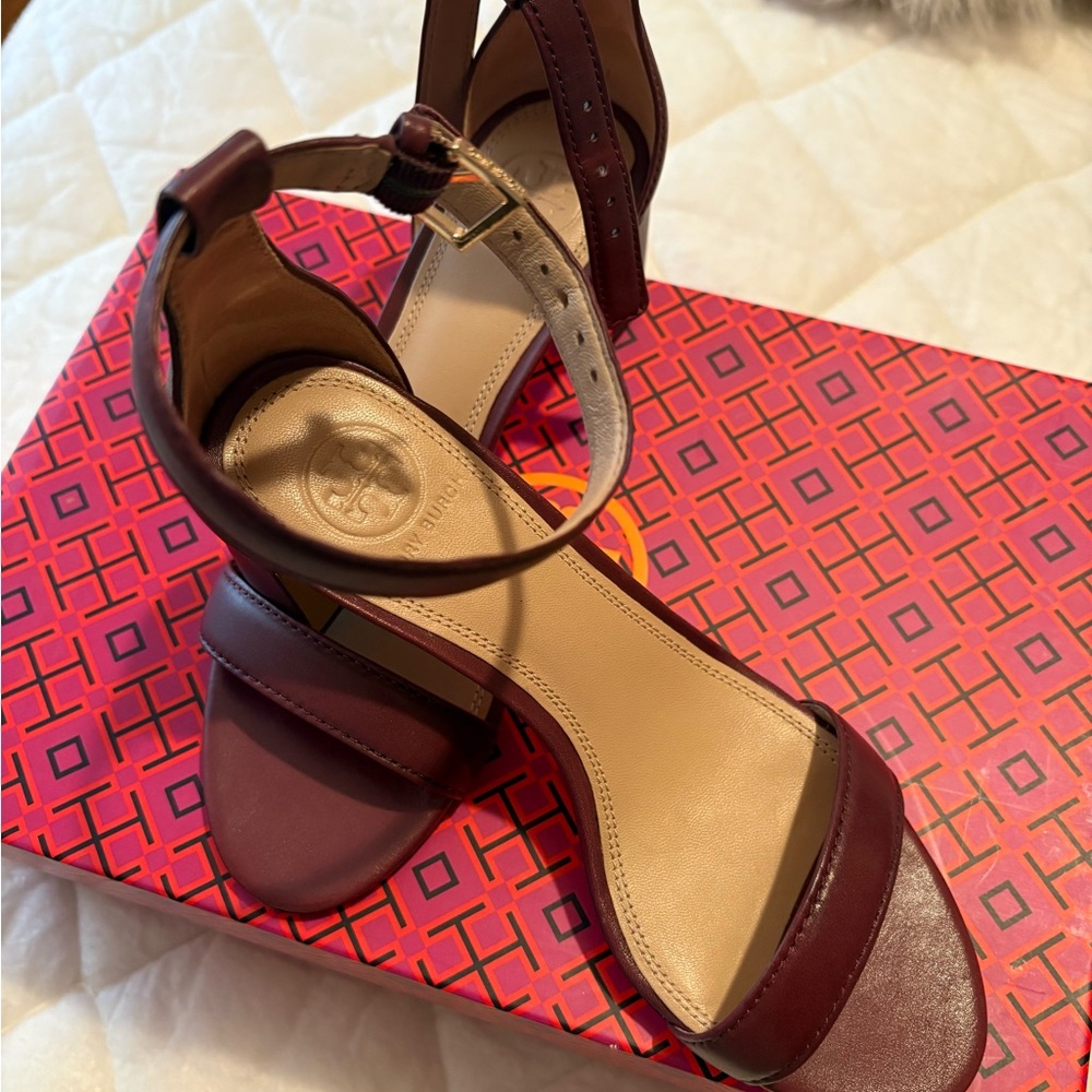 Tory Burch Maroon Heels